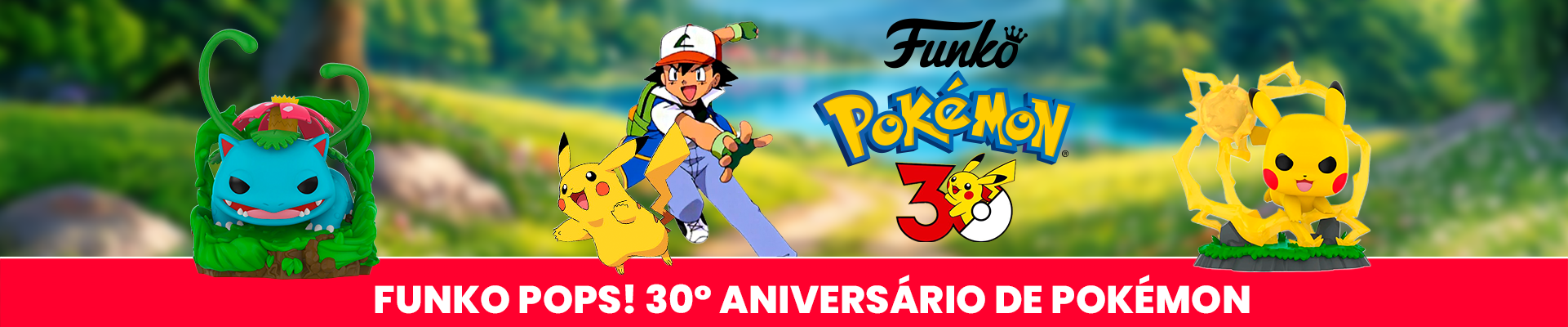 Celebra 30 anos de aventuras Pokémon